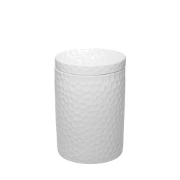 Δοχείο Με Καπάκι Σφυρήλατο Μεγάλο 16cm Wem907 White Espiel Πορσελάνη