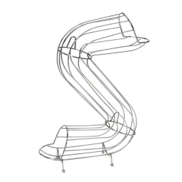 Βάση Φρούτων Mtt137 S 50cm Silver Espiel Μέταλλο
