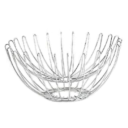 Φρουτιέρα Με Διπλό Τοίχωμα Mtt109 32X32X16cm Silver Espiel Μέταλλο