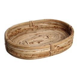 Ψωμιέρα Οβάλ M Kag143 26X17X6cm Natural Espiel Ξύλο