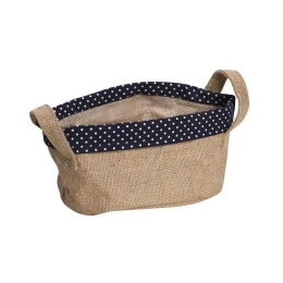 Ψωμιέρα Οβάλ Ner111 20Χ15Χ10cm Beige-Blue Espiel Jute