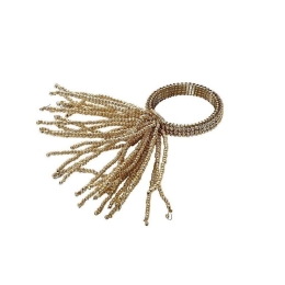 Δαχτυλίδι Πετσέτας Σετ 6 τμχ YRA110K6 6cm Gold Espiel Μέταλλο,Γυαλί