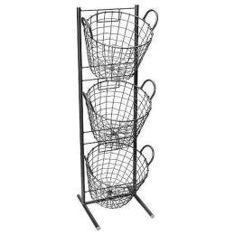 Μανάβης Μεταλλικός 3 Θέσεων AST401 90cm Grey Espiel Μέταλλο