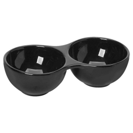 Ορντεβιέρα Πορσελάνινη 2 Θέσεων BEH119K12 14,5x7x3cm Black Espiel Πορσελάνη