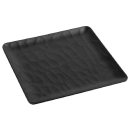 Πιάτο Ρηχό Τετράγωνο Wavy Matte MLB349K36-6 Φ26cm Black Espiel Μελαμίνη