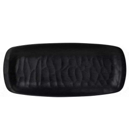 Πιατέλα Γόνδολα Ορθογώνια Wavy Matte MLB382K96-6 21x8,5cm Black Espiel Μελαμίνη