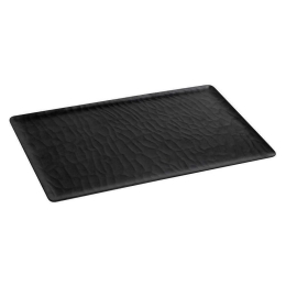 Πιατέλα Σερβιρίσματος Wavy Matte Mlb534K18-6 53Χ32,5cm Black Espiel Μελαμίνη