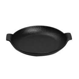 Σαγανάκι Οβάλ Πυρίμαχο Lava NOL114K2 20,5x17x5,2cm Κεραμικό Black Espiel Κεραμικό