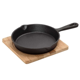 Τηγάνι Για Σαγανάκι Μαντεμένιο SAG109 24x16x4cm Black Espiel 24cm Μαντέμι
