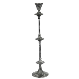 Κηροπήγιο Μεταλλικό LIX216 63x15,5x15,5cm Grey Espiel Μέταλλο