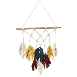Διακοσμητικό Επιτοίχιο Μακραμέ RAZ121 40x45cm Multi Espiel Βαμβάκι