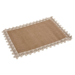 Σουπλά DYT102K6 30x45cm Beige-White Espiel Jute