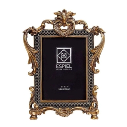 Κορνίζα ZEK325 10x15cm Black-Gold Espiel Πολυρεσίνη
