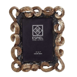 Κορνίζα ZEK340 13x18cm Black-Gold Espiel Πολυρεσίνη