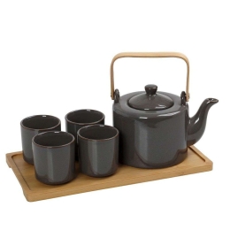 Σετ Τσαγιού Με Κούπα Και Φίλτρο Ritual SPI114 750ml 30x17x12cm Grey Espiel Κεραμικό
