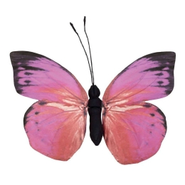 Διακοσμητική Πεταλούδα Τοίχου FTE323K6 30x27x3cm Pink Espiel Χαρτί
