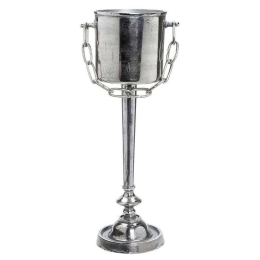 Σαμπανιέρα Με Βάση FLA203 26x22x70cm Silver Espiel Αλουμίνιο