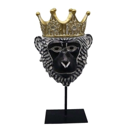Διακοσμητικό Πίθηκος FIG216 13,5x9x26cm Black Espiel Πολυρεσίνη