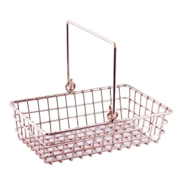 Καλάθι Διακοσμητικό HOT3635 18,5x13x5cm Bronze Espiel Μέταλλο