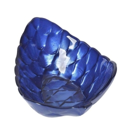 Μπωλ Γυάλινο (Σετ 12Τμχ) AD3802B 12x12cm Blue Espiel Γυαλί