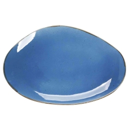 Πιατέλα Σερβιρίσματος Terra TLF107K6 36x24,5x2,5cm Blue Espiel Πορσελάνη