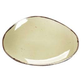 Πιατέλα Σερβιρίσματος Terra TLH107K6 36x24,5x2,5cm Green Espiel Πορσελάνη