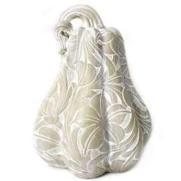 Διακοσμητική Κολοκύθα VRE110K4 25cm Beige-White Espiel Πολυρεσίνη