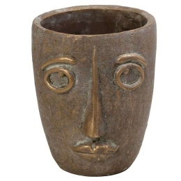 Κασπώ Πρόσωπο JOE328 18x15x20cm Bronze Espiel Τσιμέντο