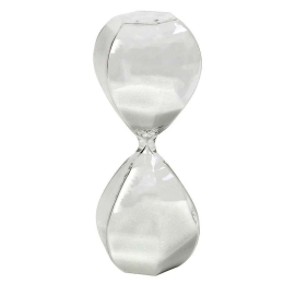 Κλεψύδρα Πολύγωνη PYD227 20,5cm Clear-White Espiel Γυαλί