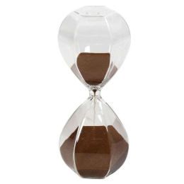 Κλεψύδρα Πολύγωνη PYD228 20,5cm Clear-Brown Espiel Γυαλί
