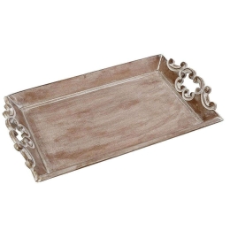Δίσκος Σερβιρίσματος PIG227 49x31cm Beige Espiel Ξύλο