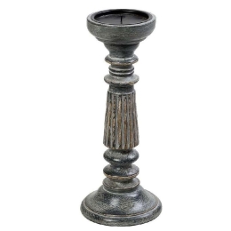 Κηροπήγιο PIG202 30cm Grey Espiel Ξύλο