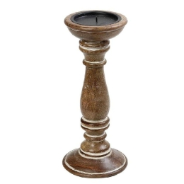 Κηροπήγιο PIG211 30cm Brown Espiel Ξύλο