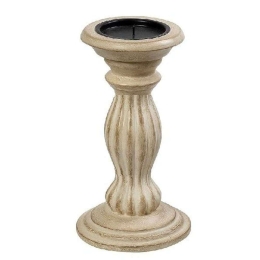 Κηροπήγιο Σκαλιστό PIG215 23cm Cream Espiel Ξύλο