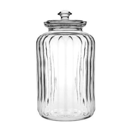 Βάζο Αποθήκευσης Με Καπάκι SP96393K1 2500ml 25,8x11,4x11,4cm Clear Espiel Γυαλί