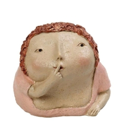 Διακοσμητικό Αγαλματίδιο ZAX201 11,3x12,5x11,7cm Pink Espiel Πολυρεσίνη