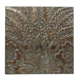 Διακοσμητικό Τοίχου ICY326 68,3x2,5x68,3cm Bronze Espiel Μέταλλο