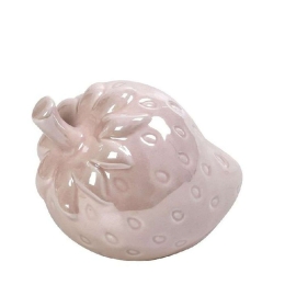 Διακοσμητική Φράουλα DOS240K4 13,5x9,5cm Pink Espiel Κεραμικό