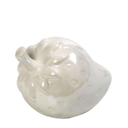 Διακοσμητική Φράουλα DOS242K4 13,5x9,5cm Cream Espiel Κεραμικό