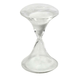 Κλεψύδρα Πλακέ Με Άμμο PYD211 16cm White Espiel Γυαλί