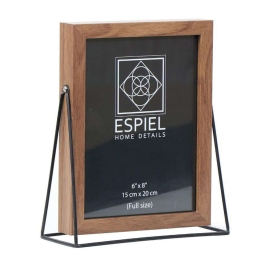 Κορνίζα FAM517 13x18cm Natural-Nickel Espiel Ξύλο