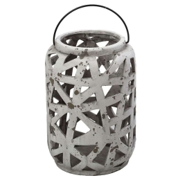 Φανάρι ERT357 19x19x28cm Grey-White Espiel Ceramic