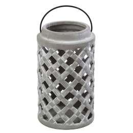 Φανάρι ERT360 17,5x17,5x30,5cm Grey Espiel Ceramic