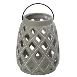 Φανάρι ERT365 15,5x15,5x18,5cm Grey Espiel Ceramic