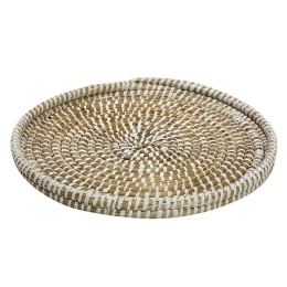 Διακοσμητικός Δίσκος KAG152 Φ35cm Beige Espiel Jute