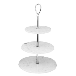 Ορντεβιέρα 3 Θέσεων GET402 41-33-26x72cm White Espiel Μάρμαρο