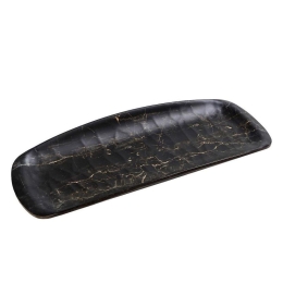 Πιατέλα Γόνδολα Wood Hybrid HWM785K36-6 40,5x16,5cm Black Espiel Μελαμίνη