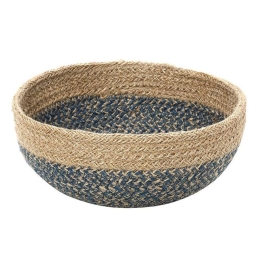 Ψωμιέρα KAG216 22x9cm Natural-Blue Espiel Ψάθα
