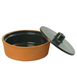 Πυρίμαχο Σκεύος Σκεπαστό NAK152K12-1 15x6cm Grey Espiel Κεραμικό