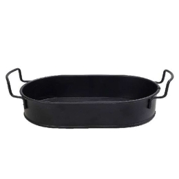 Δίσκος Με Λαβές TEM106 34x14,5x5cm Black Espiel Μέταλλο